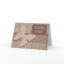 Butterfly Thank You Card by dreamwhisper Butterfly Thank You Card