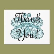 Butterfly Thank You postcards