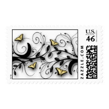 Butterfly Theme Postage Stamps