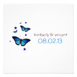 Butterfly Themed Wedding Invitation
