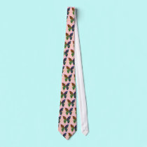 Butterfly Tie Pink Background ties