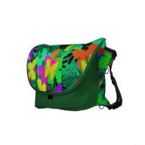 butterfly tree Rickshaw messenger bag