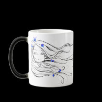 Butterfly tresses mugs by dimarie Butterfly tresses mugs