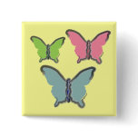 Butterfly Trio Button