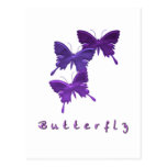 Butterfly Trio Postcard
