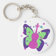 Butterfly Violin Key Chains