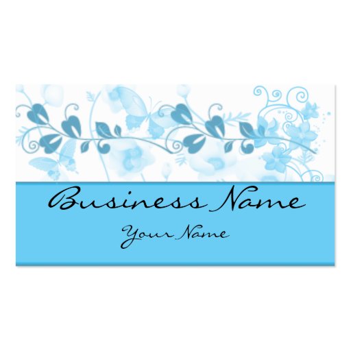Butterfly Visions in Blue Business Card