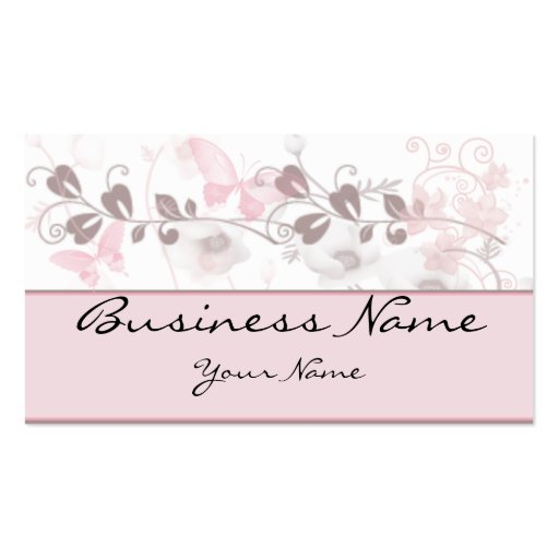 Butterfly Visions in Pink and Mauve Business Card