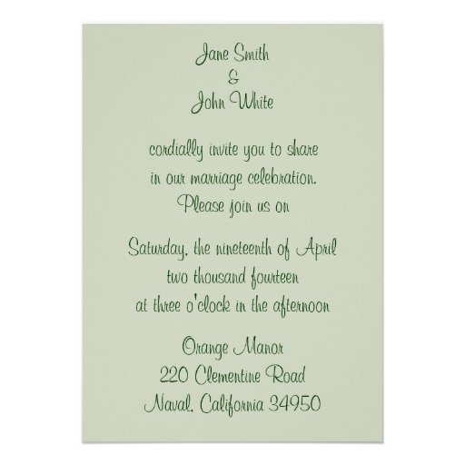 Butterfly Wedding Invitation