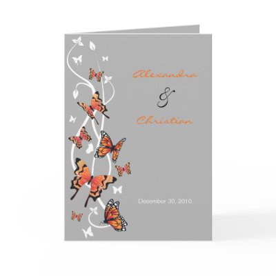 Butterfly Wedding Invitation Announcement Greeting Card