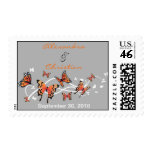 Butterfly Wedding Invitation Announcement Postage Stamps