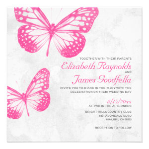 Butterfly Wedding Invitations Personalized Announcements