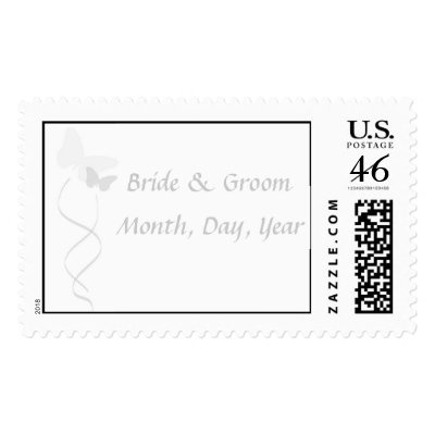 Butterfly Wedding Postage Stamp