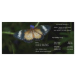 Butterfly Wedding Program Custom Rack Card