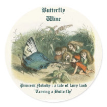 Butterfly Wine Labels stickers by MiaBellezza Butterfly Wine Labels stickers