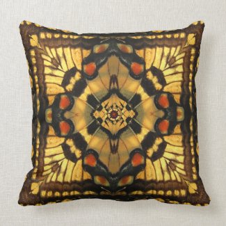 Butterfly Wing Kaleidoscope Accent Pillow mojo_throwpillow