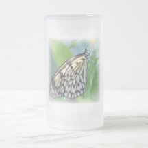 Butterfly Wings Frosted Beer Mug