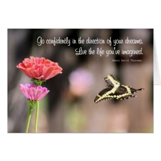 Butterfly Wisdom: Live The Life You've Imagined Card