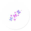 butterfly with hearts stickers