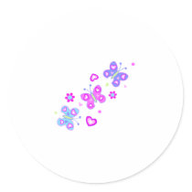 butterfly with hearts stickers