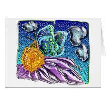 butterfly with purple flower 1 cards by studioak butterfly with purple flower 1 cards