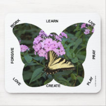 Butterfly Words to Live By Mouse Mats