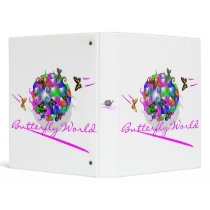 BUTTERFLY WORLD BINDER by Baysideimages BUTTERFLY WORLD BINDER