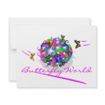BUTTERFLY WORLD INVITATION by Baysideimages BUTTERFLY WORLD INVITATION