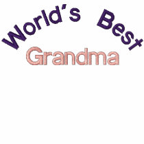 Butterfly World's Best Grandma embroidered shirts