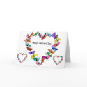 Butterfly wreath Mother's day card