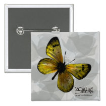 Butterfly - Yellow - Button buttons