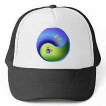 Butterfly Yin Yang Trucker Hat