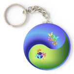 Butterfly Yin Yang Key Chains