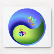 Butterfly Yin Yang Mousepad