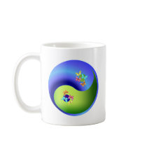 Butterfly Yin Yang Coffee Mug