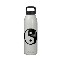 Butterfly Yin Yang Water Bottle