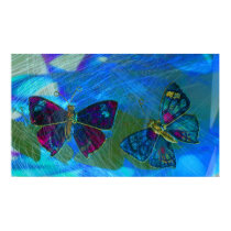 Butterflys in Fountain posters