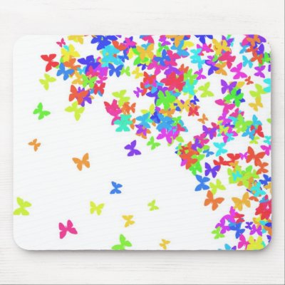 butterflys mouse pads by ph34r_piroko