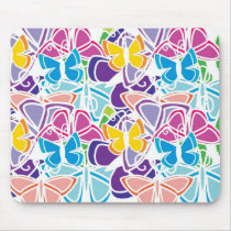 butterflyWHITE mousepads
