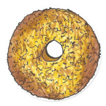 Butternut Crunch Donut Round Sticker
