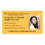 BUTTER'S COOKING BUSINESS CARDS
