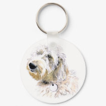 Butters the Labradoodle Keychain by mozache Butters the Labradoodle Keychain