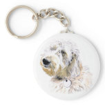 Butters the Labradoodle Keychain