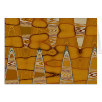 butterscotch abstract design greeting card