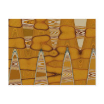 butterscotch abstract design post card
