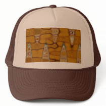 butterscotch abstract hat