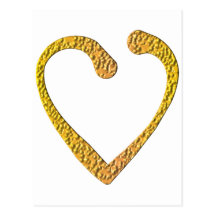 Butterscotch Heart Post Card