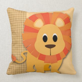 Butterscotch Lion Baby Keepsake Pillow