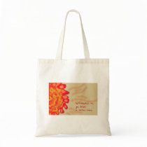 Butterscotch Orb Haiku Art Tote