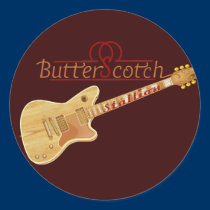 Butterscotch Stallion Electric Guitar stickers